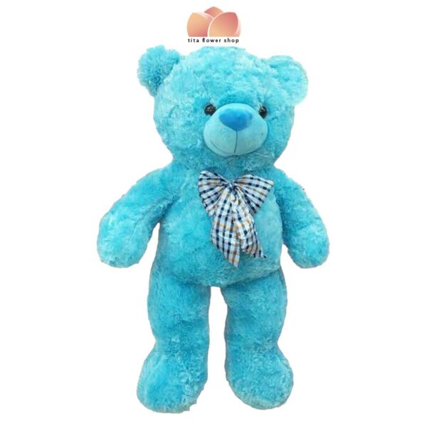 blue teddy bear stuff toy