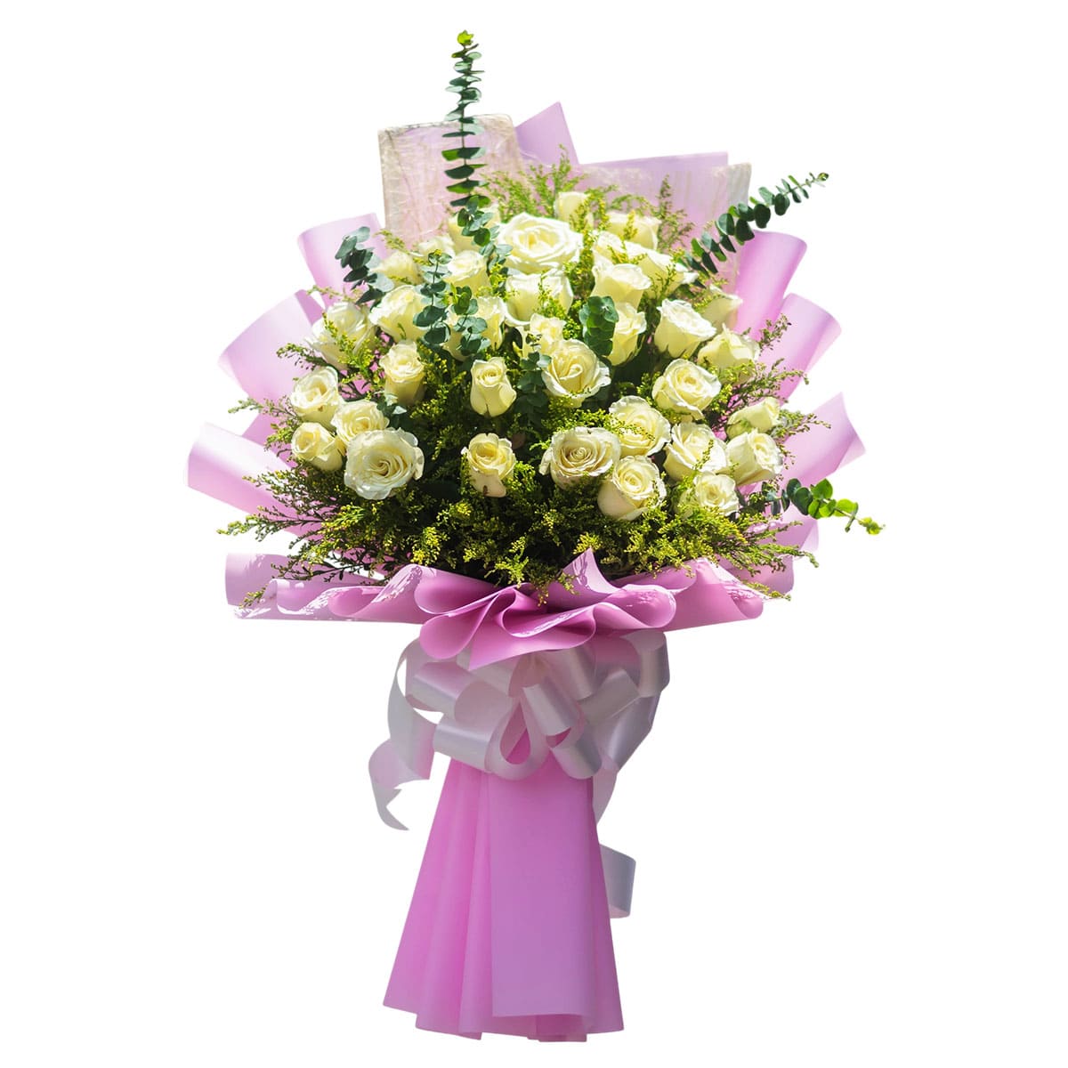 5 white roses bouquet Bohol flower delivery
